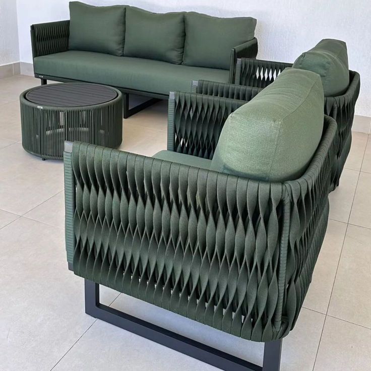Jogo Sofa Tricô Náutico