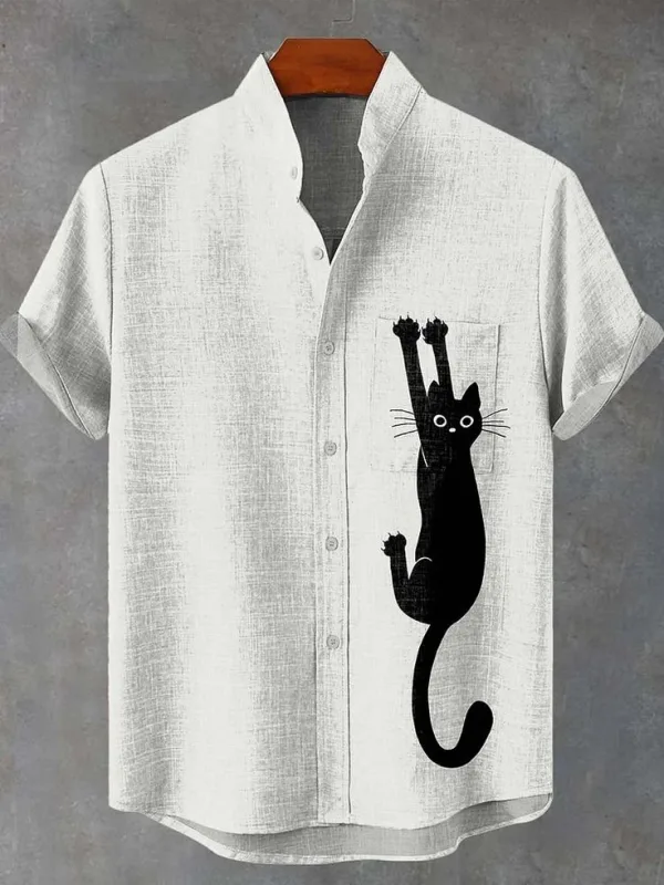 Camisa Estampada de Gato